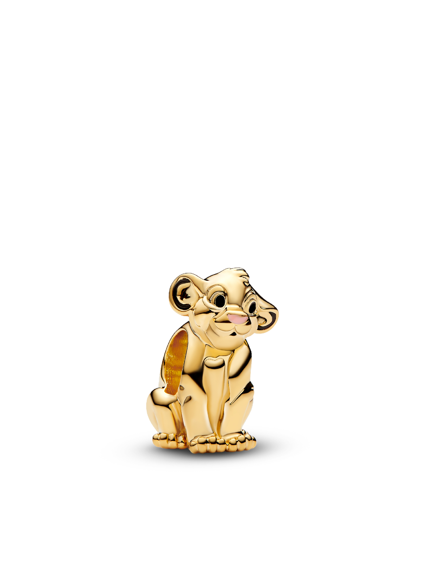 Женский шарм Pandora Disney The Lion King Simba Charm, цвет: Позолоченный — фото 1