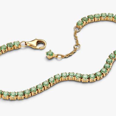 Sparkling Green Bracelet and Earring Set