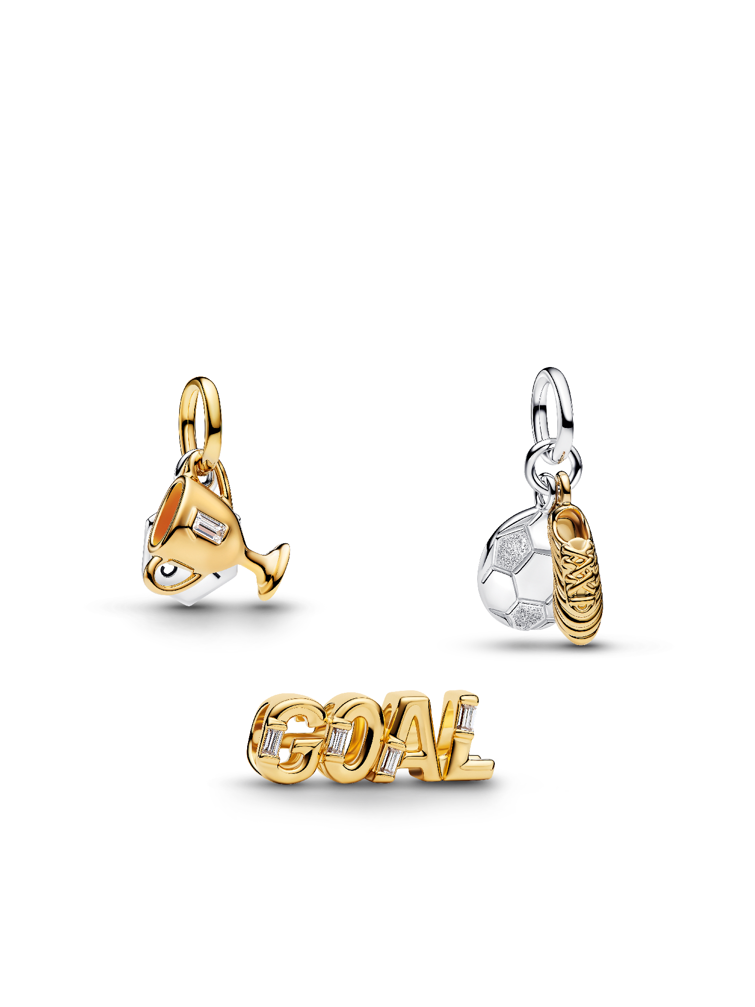 Soccer Goals Charm Trio
