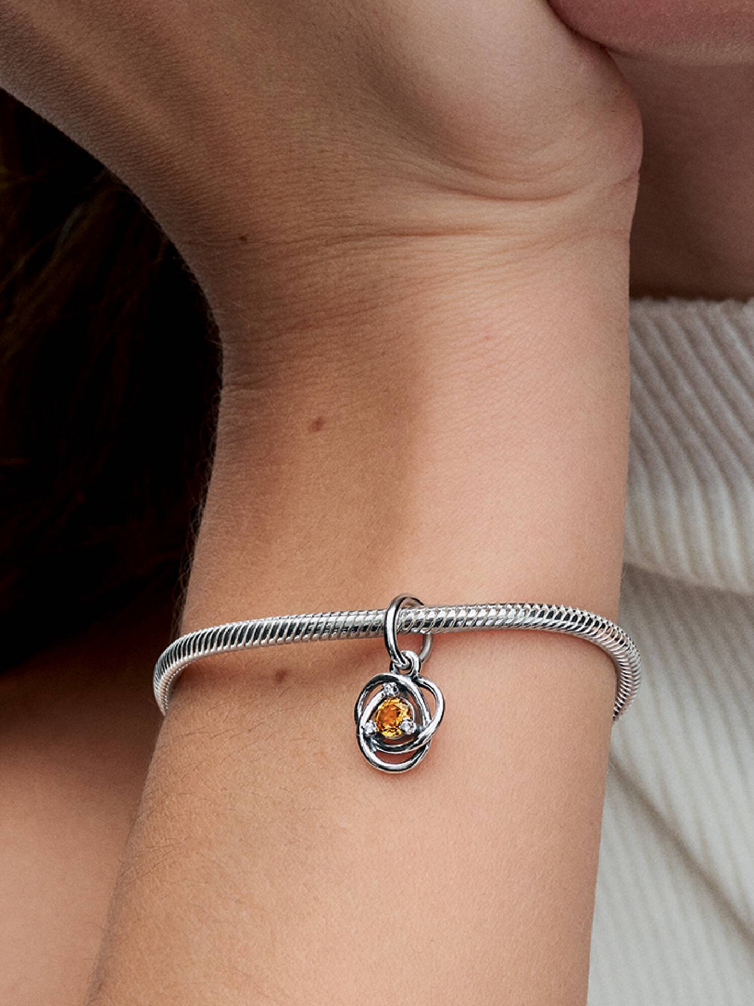 FINAL SALE - Honey Eternity Circle Dangle Charm