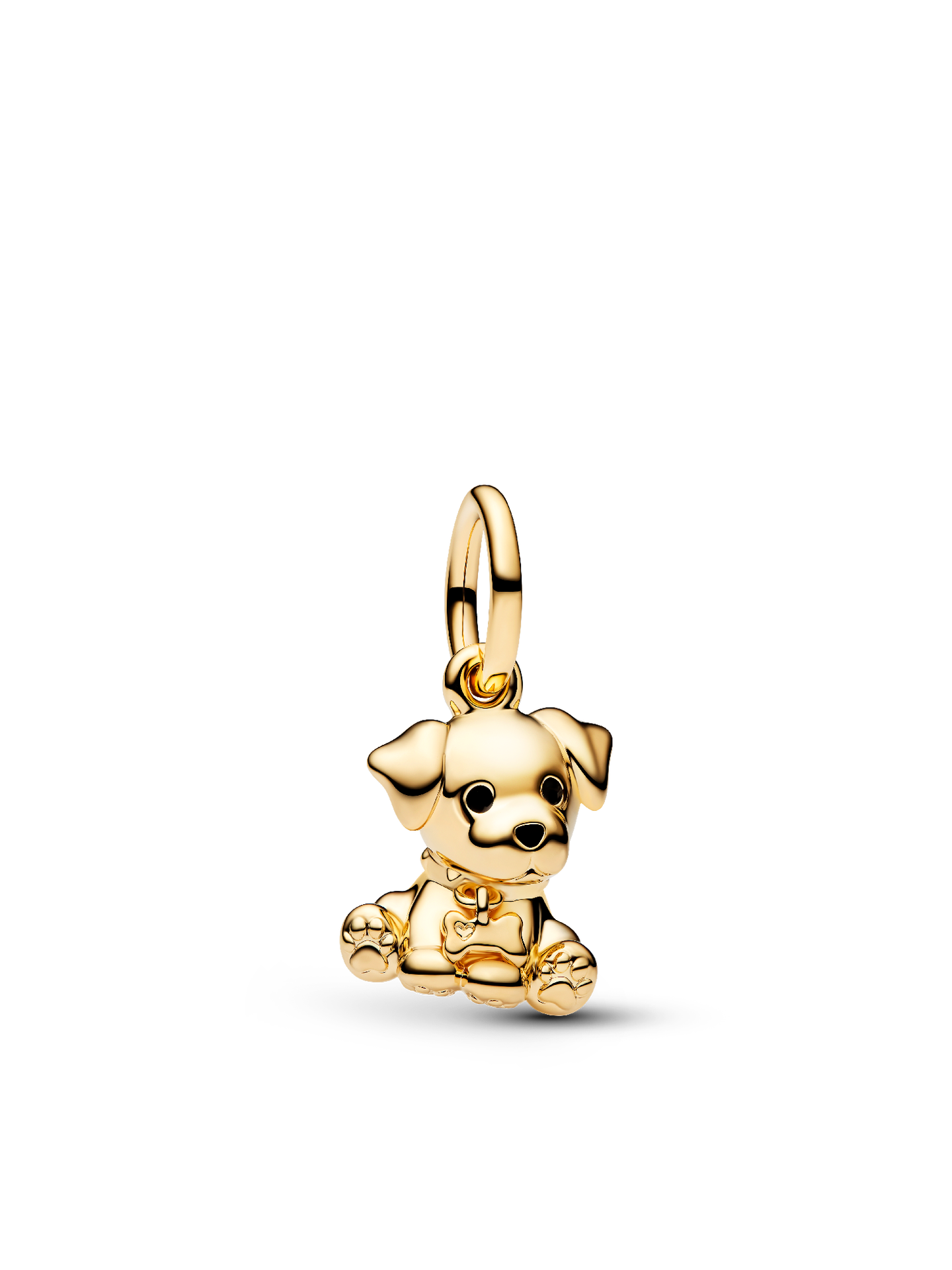 Женский шарм Pandora Labrador Puppy Dog Dangle Charm, Gold plated, цвет: Позолоченный