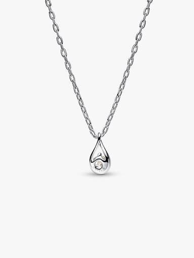 Pandora Infinite Sterling Silver Lab-grown Diamond Pendant Necklace