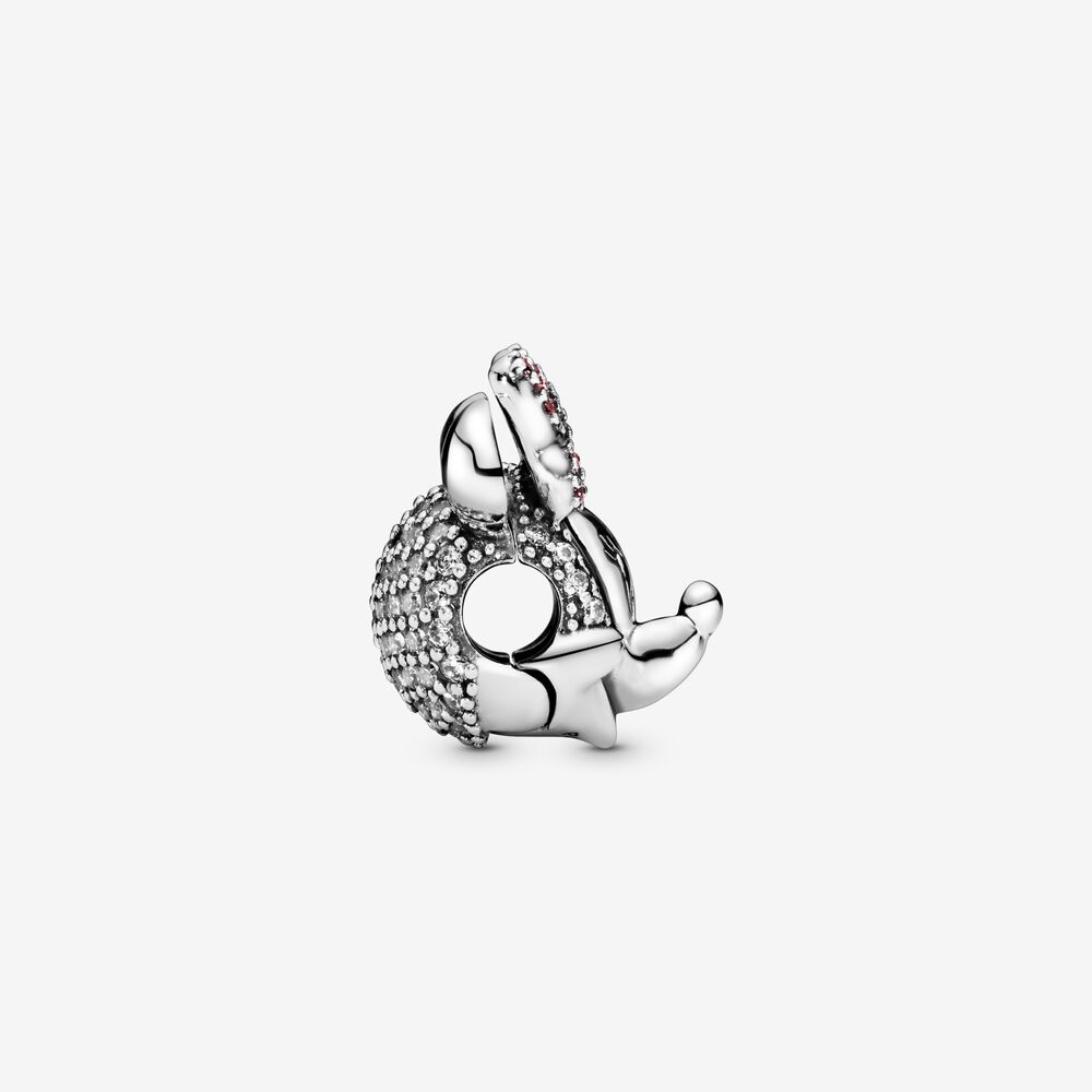 Disney Minnie Mouse Pink Pavé Bow Clip Charm | Pandora US