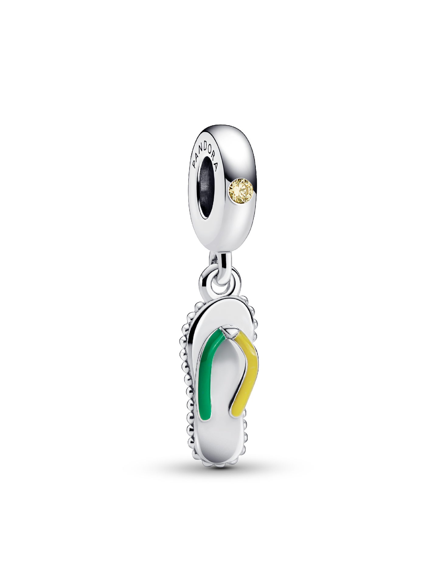 Женские сандалии Pandora Flip-flop Dangle Charm, цвет: Серебро — фото 1