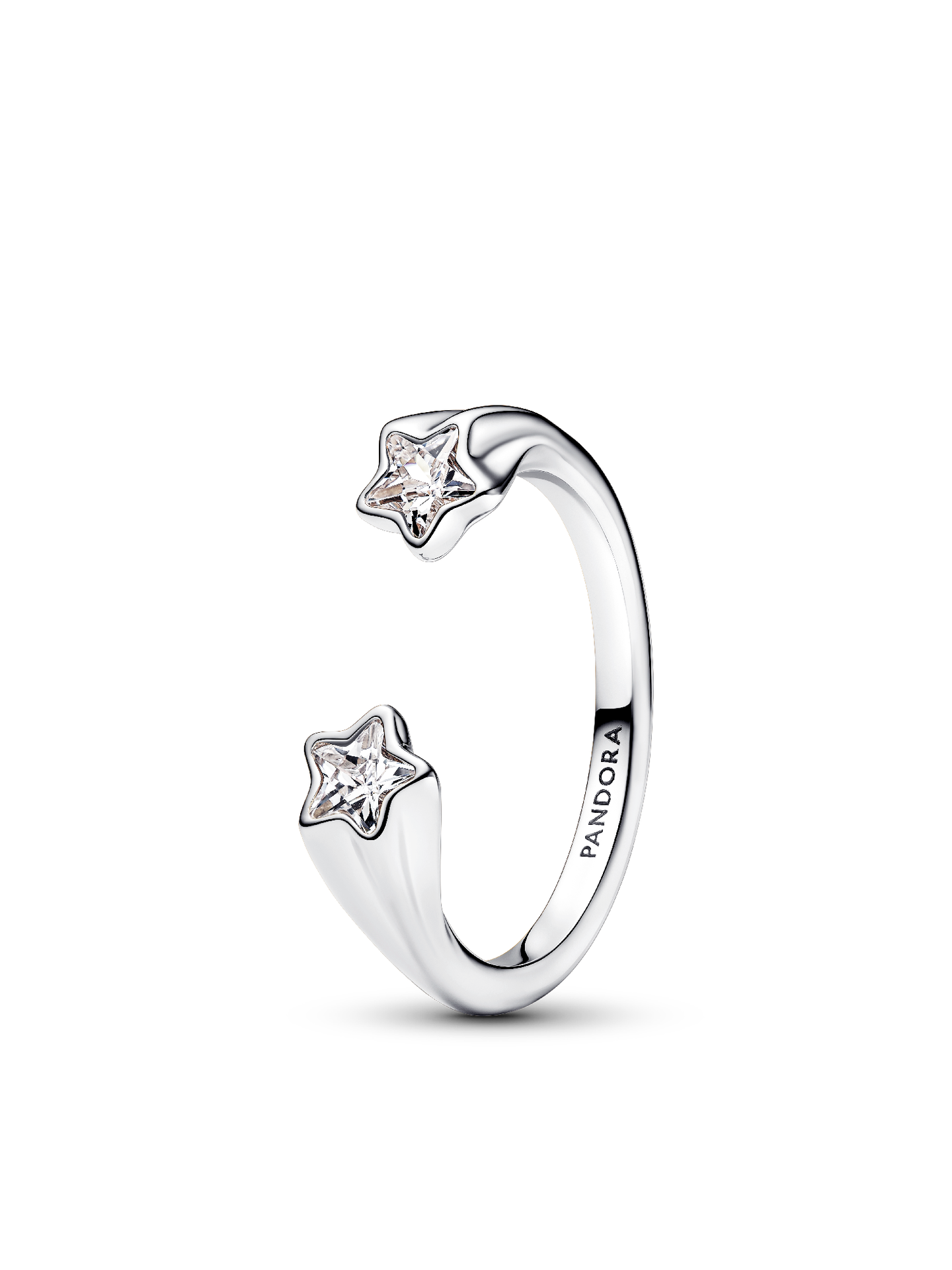 Женское кольцо Pandora Shooting Stars Open, Sterling silver, цвет: Серебро — фото 1