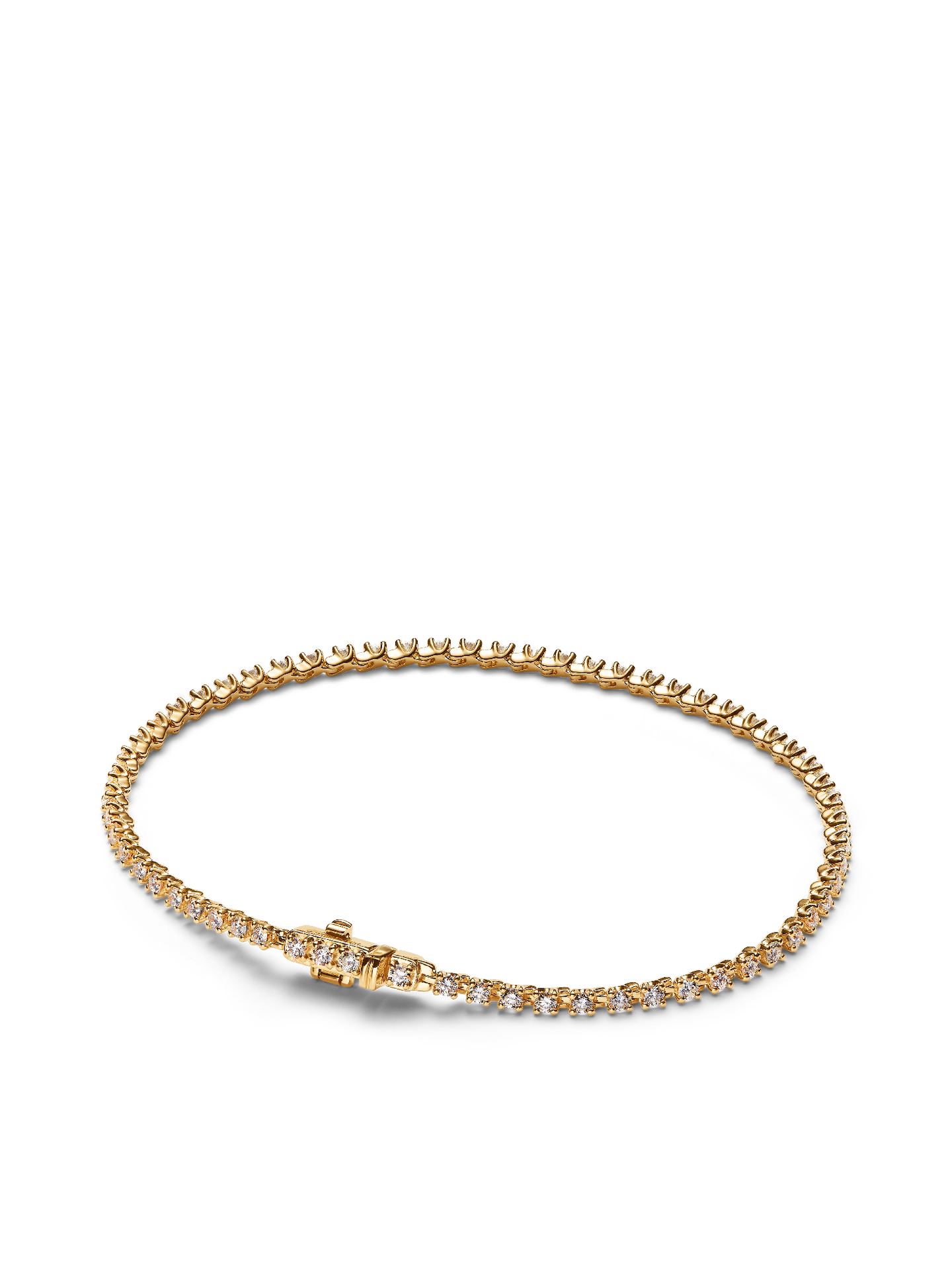 Женский браслет Pandora Era Lab-grown Diamond Tennis, Gold, цвет: Золотой