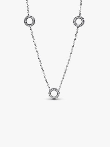 FINAL SALE - Pavé Circles Chain Necklace