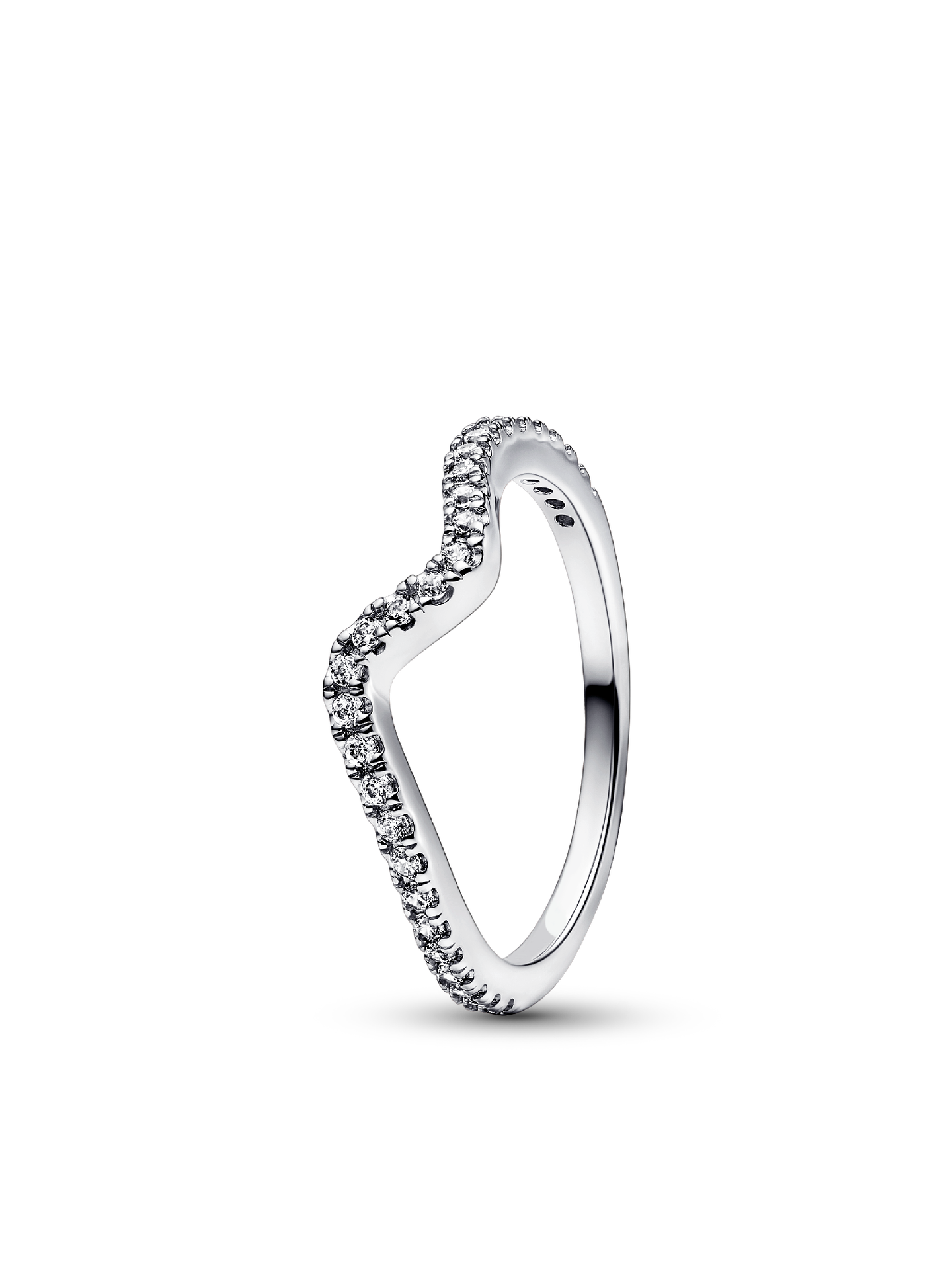 Женское кольцо Pandora Sparkling Wave, Sterling silver, цвет: Серебро