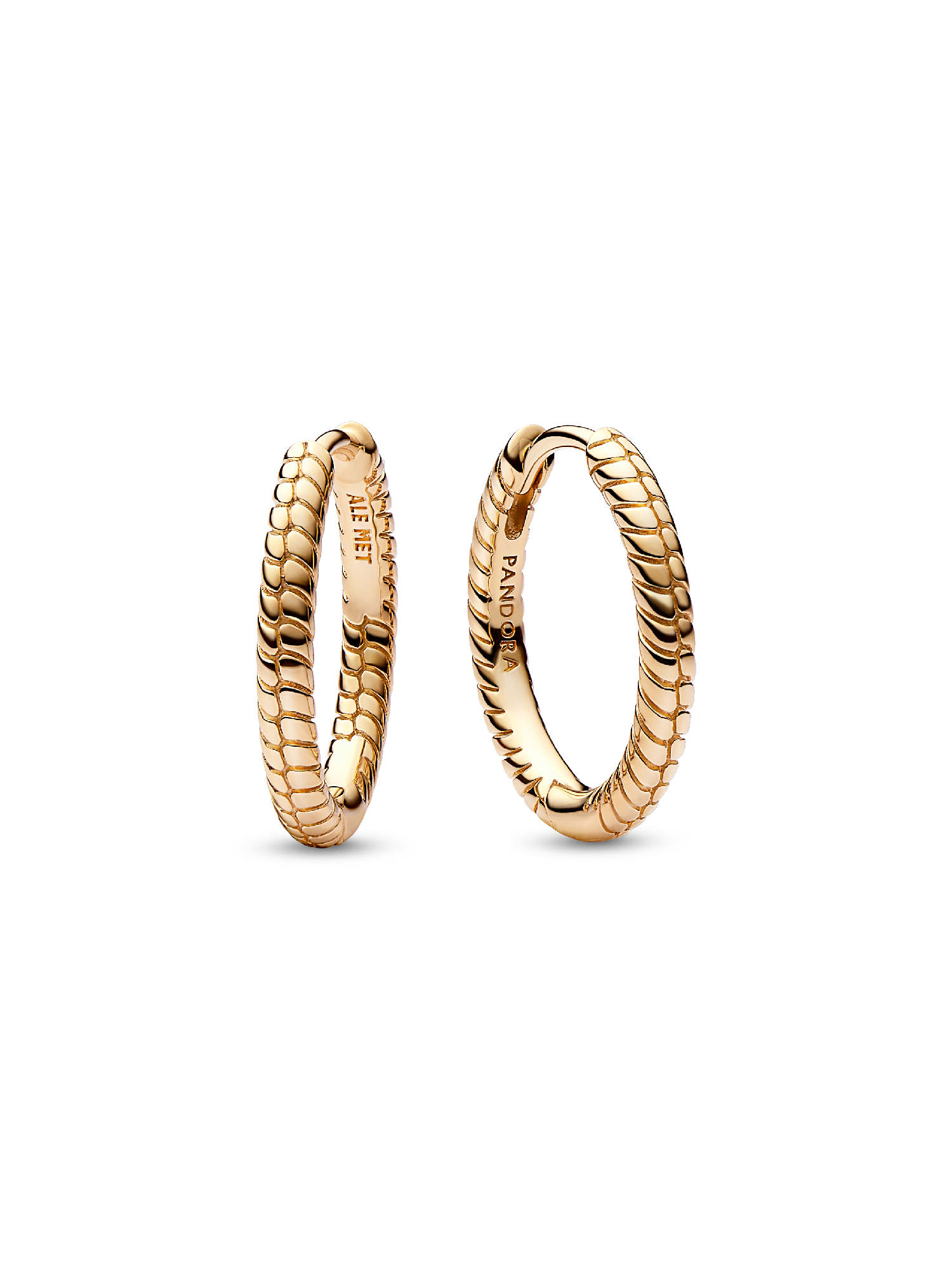 Pandora Moments Small Charm Hoop Earrings