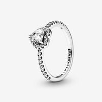 Elevated Heart Ring | Sterling silver | Pandora US