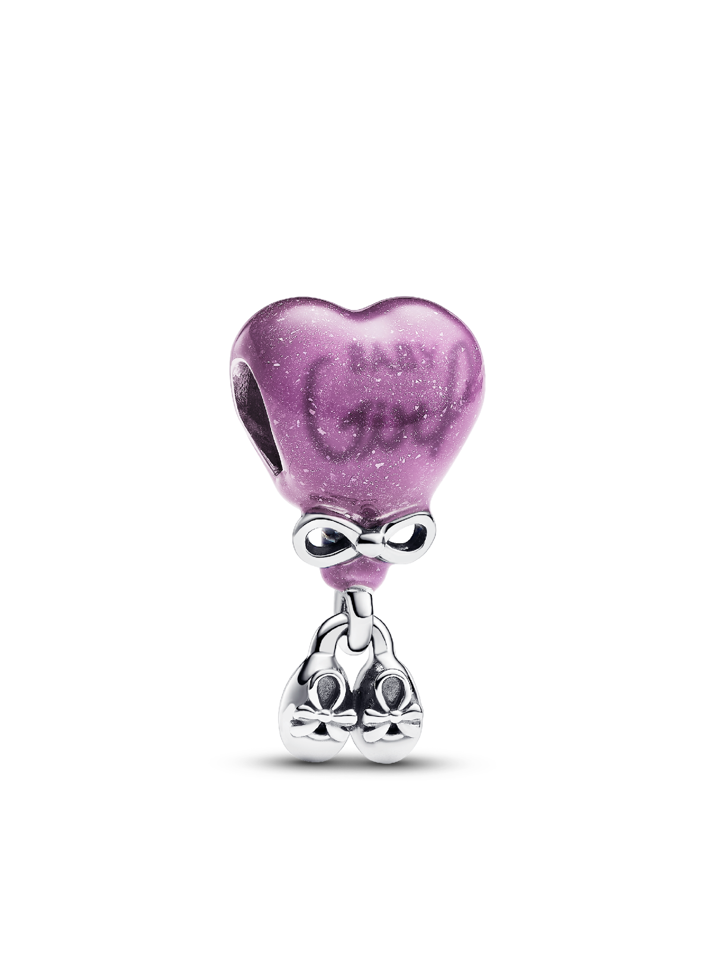 Женский шарм Pandora Color-changing Gender Reveal Girl Charm, цвет: Серебро — фото 1