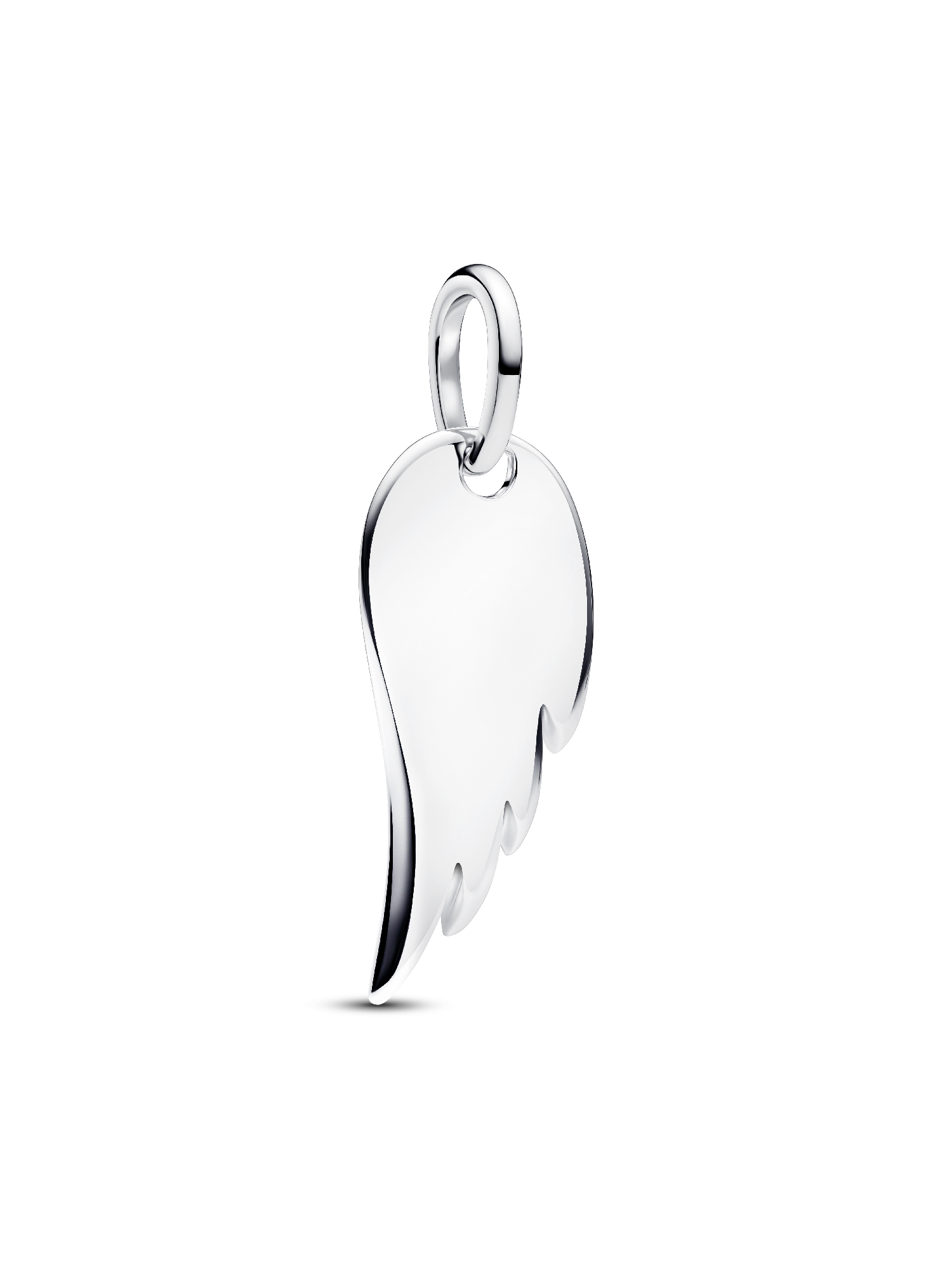 Ciondolo Piccola Ala D'angelo In Argento Sterling .925, Charm Con Anello Salto, Gioiello Fai Da Te