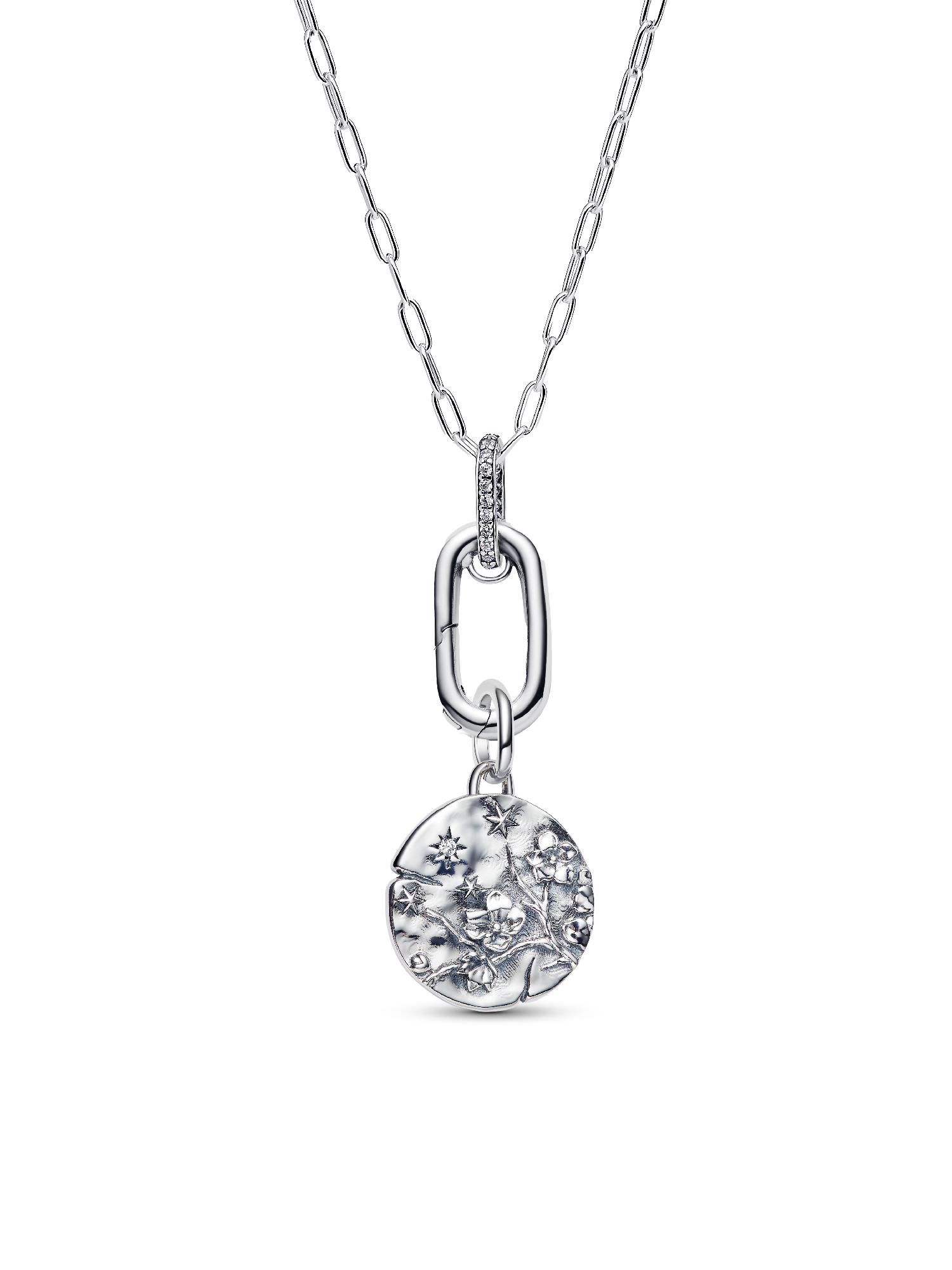 Cherry Blossom Medallion Charm Necklace Set | Pandora US