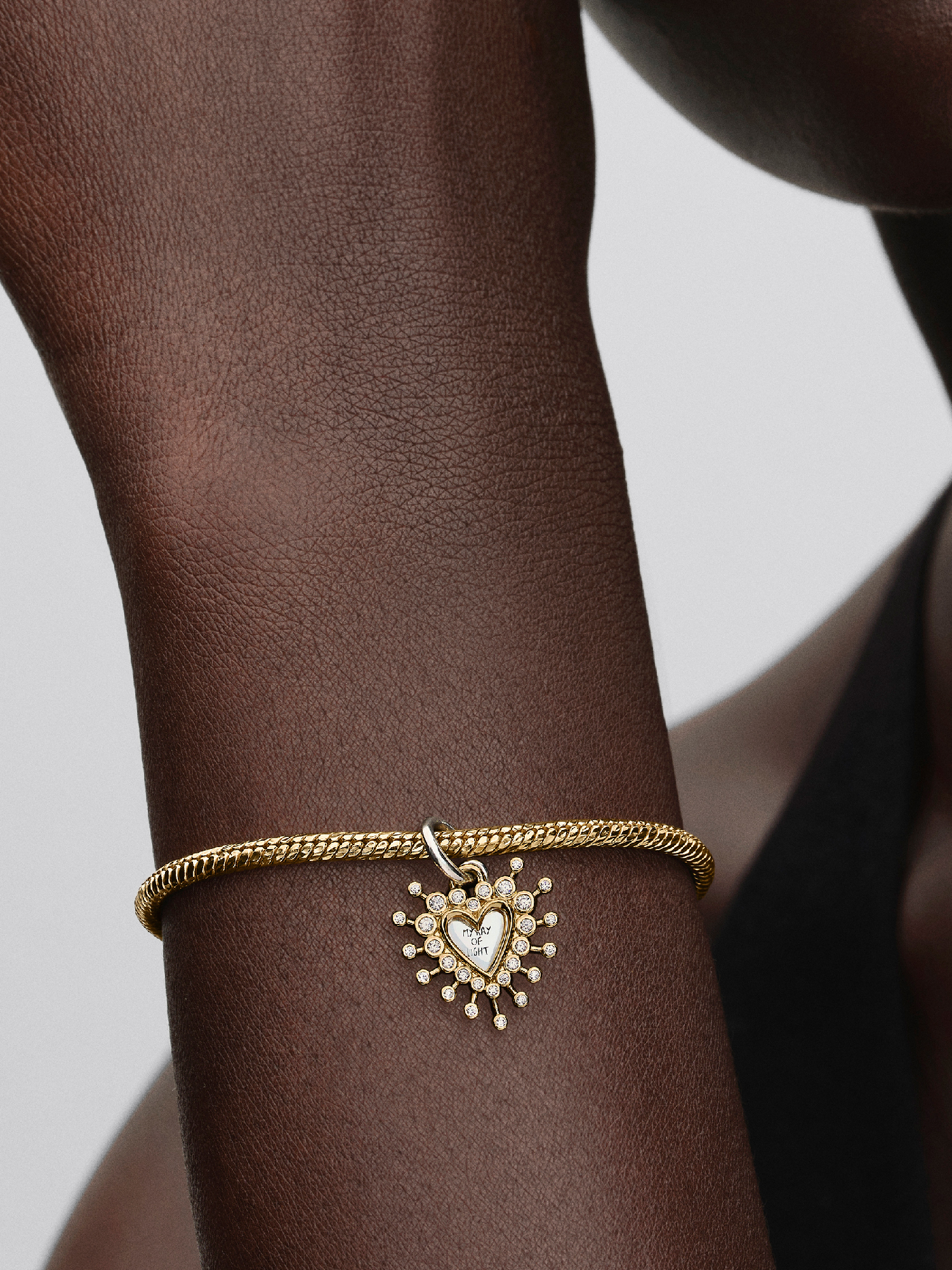 Radiant Heart Double Dangle Charm | Pendant | Two-tone | Pandora US