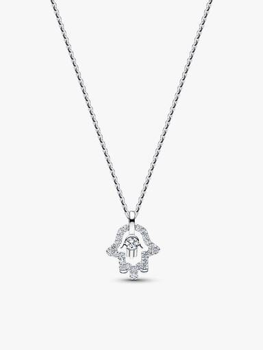 Hamsa Necklace and Earrings Set