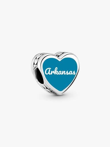 Arkansas Heart Charm