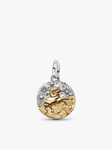 Aries Medallion Charm Necklace Set