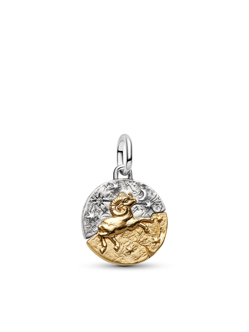 Aries Medallion Charm Necklace Set