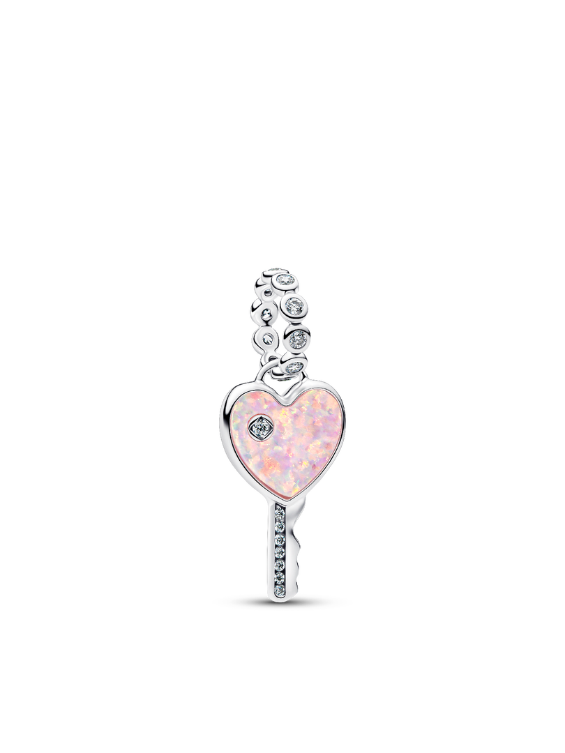 Heart Key & Padlock Necklace Set