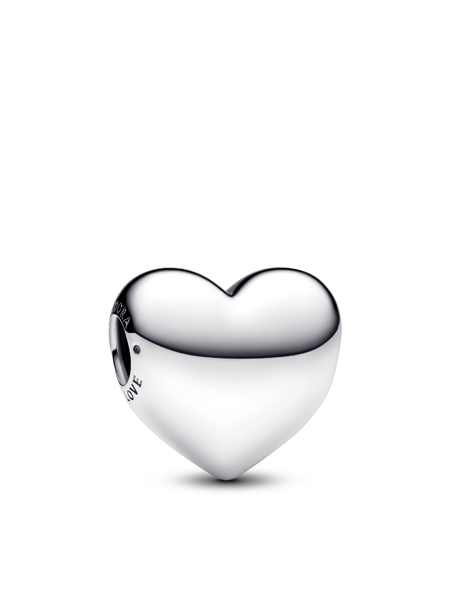 Женский шарм Pandora Be Love Engravable Large Heart Charm, цвет: Серебро — фото 1