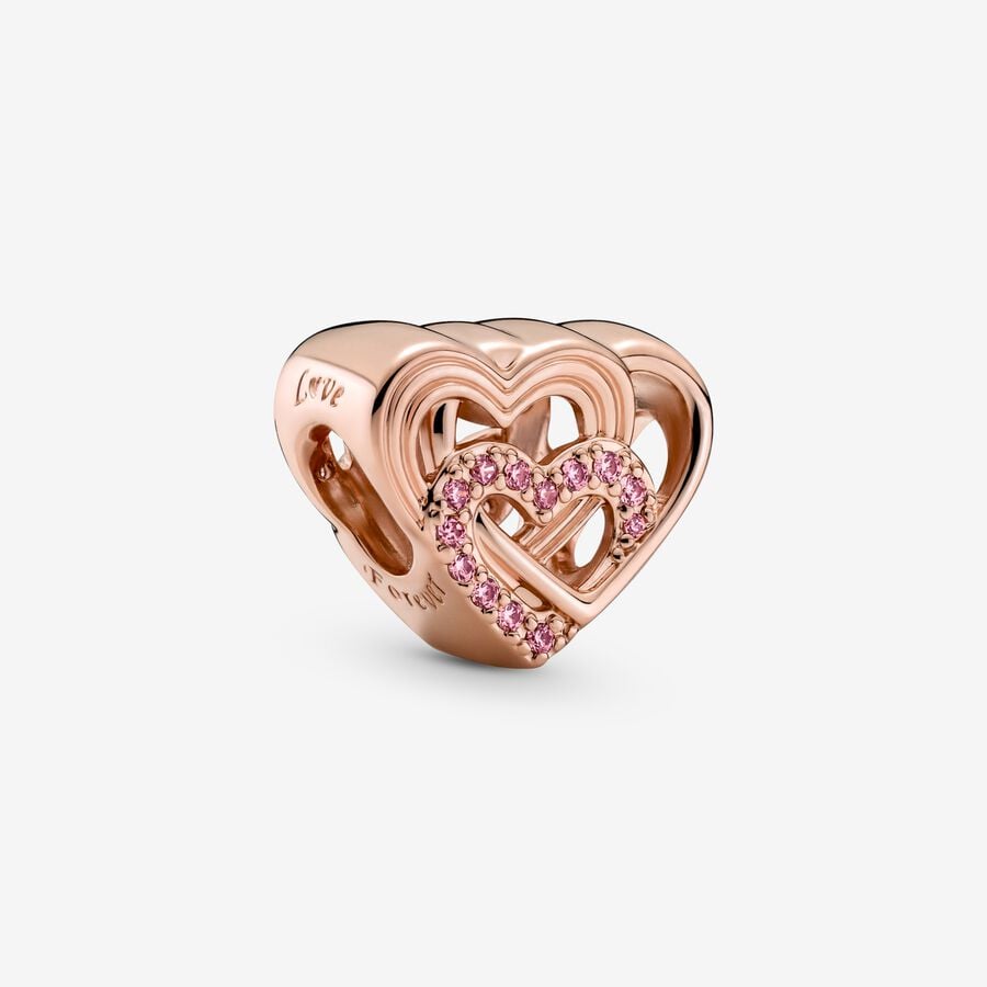 FINAL SALE - Intertwined Love Hearts Charm image number 0