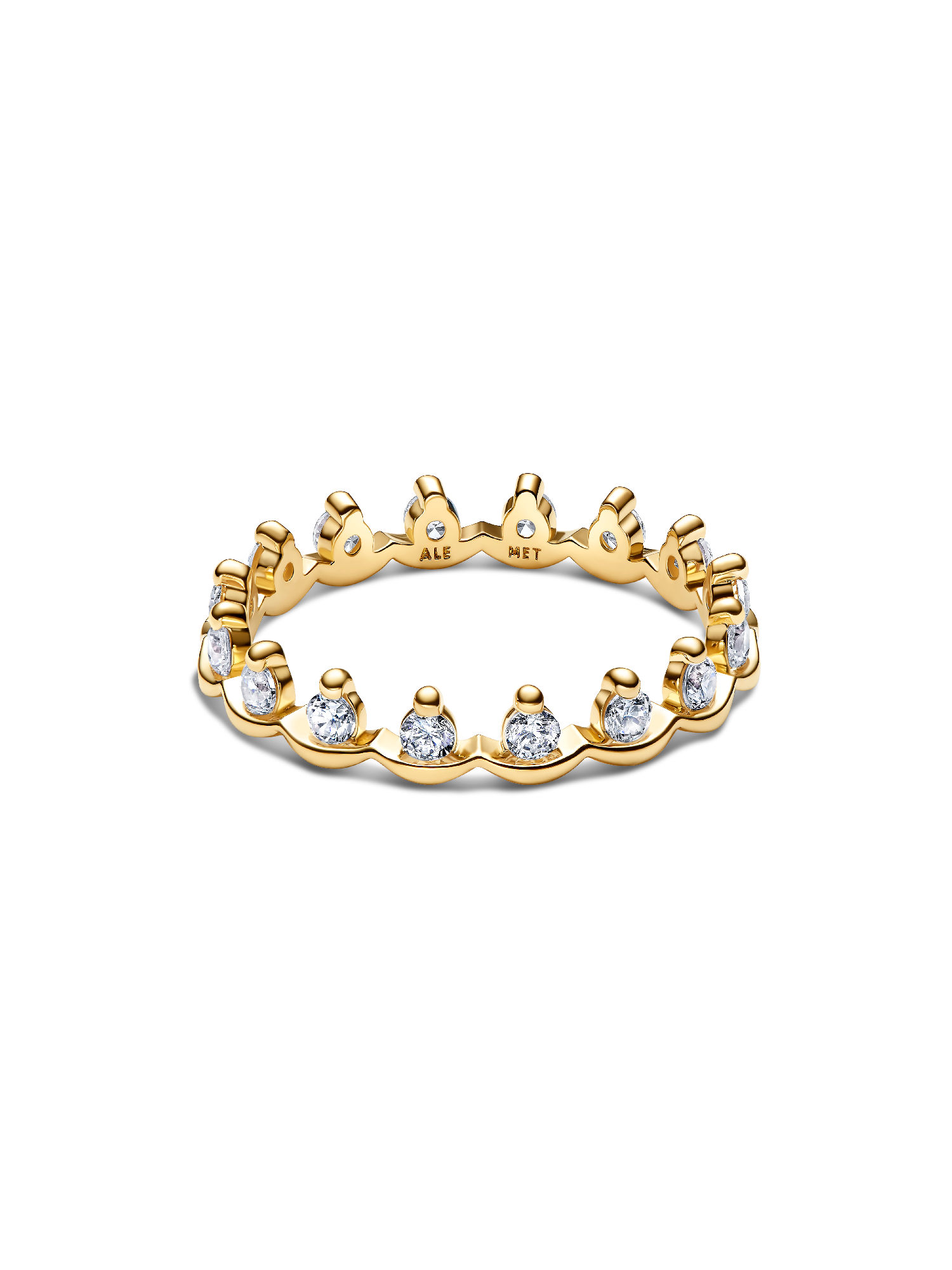 Sparkling Regal Band Ring