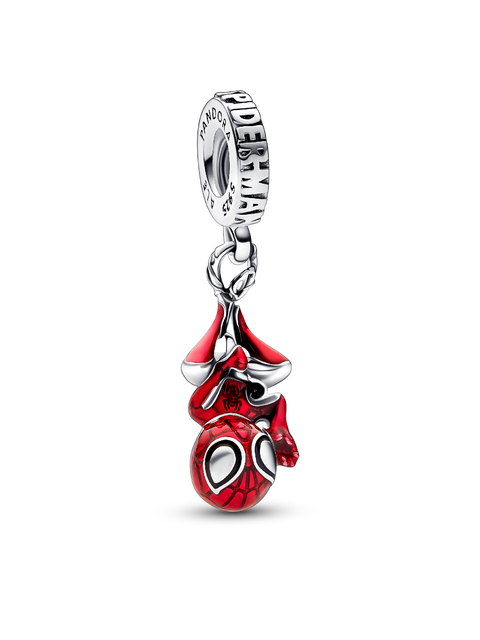 Женский шарм Pandora Marvel Hanging Spider-Man Dangle Charm, цвет: Серебро