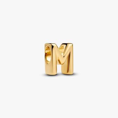 Letter M Charm Necklace