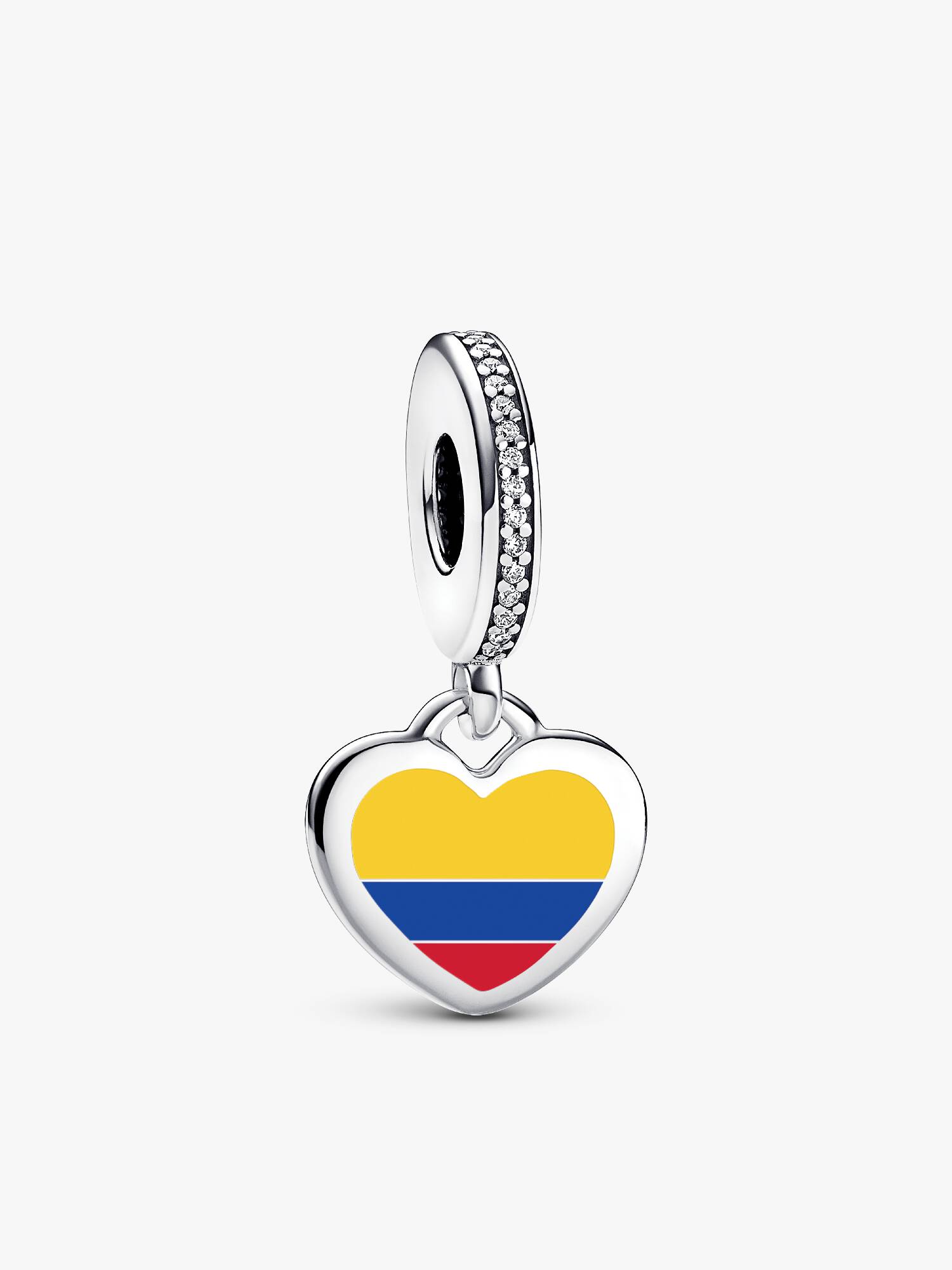 Colombia Flag Heart Charm