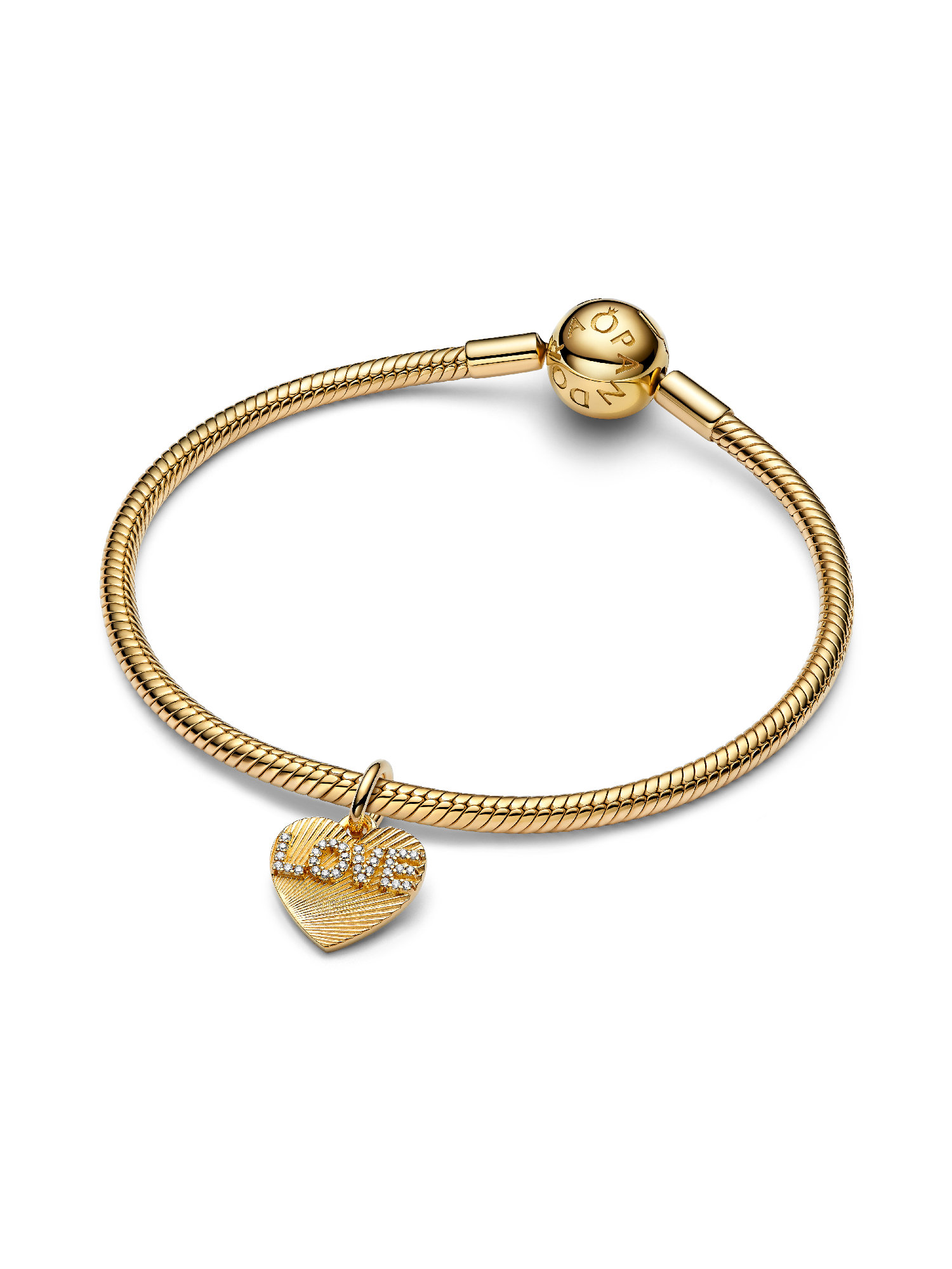 Engravable Love Heart Dangle Charm