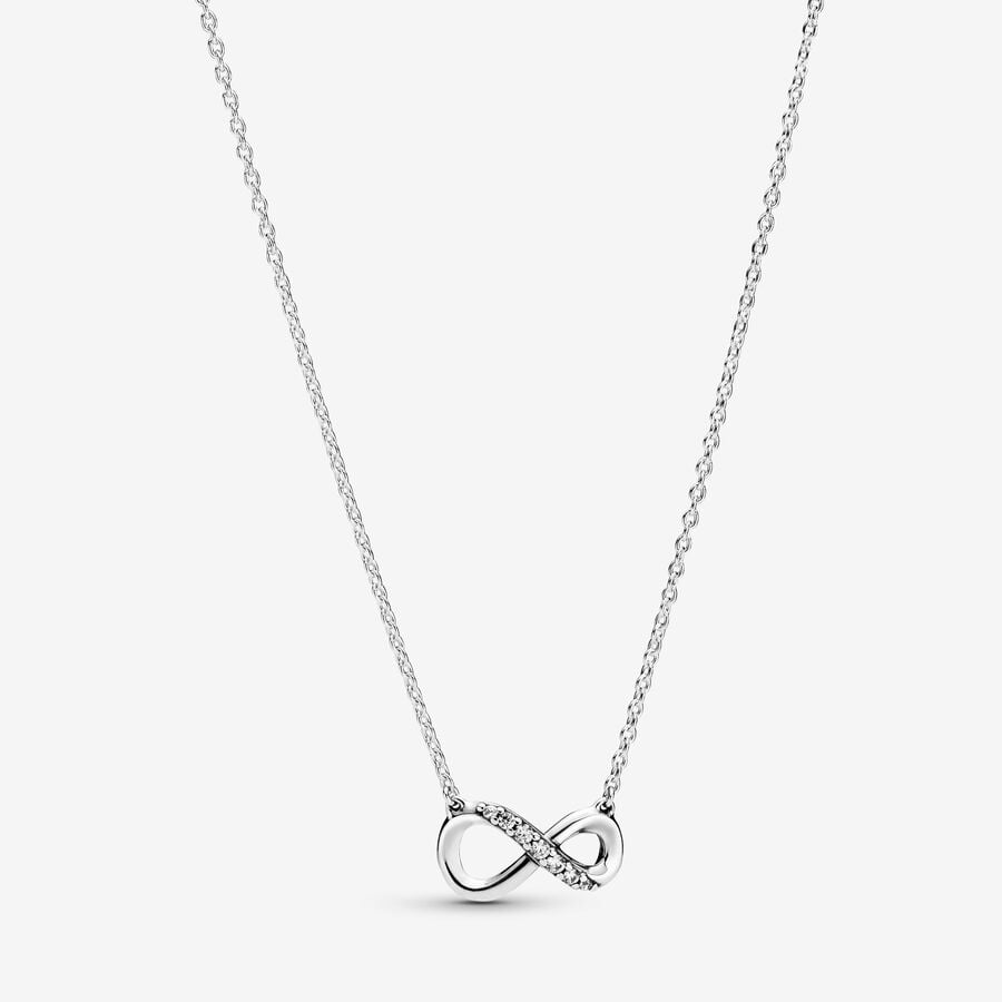 Sparkling Infinity Collier Necklace image number 0