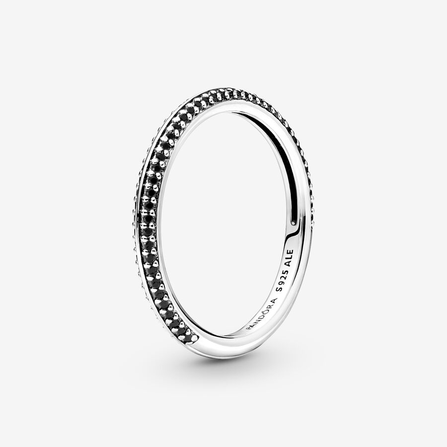 Pandora ME Black Pavé Ring | Sterling silver | Pandora US