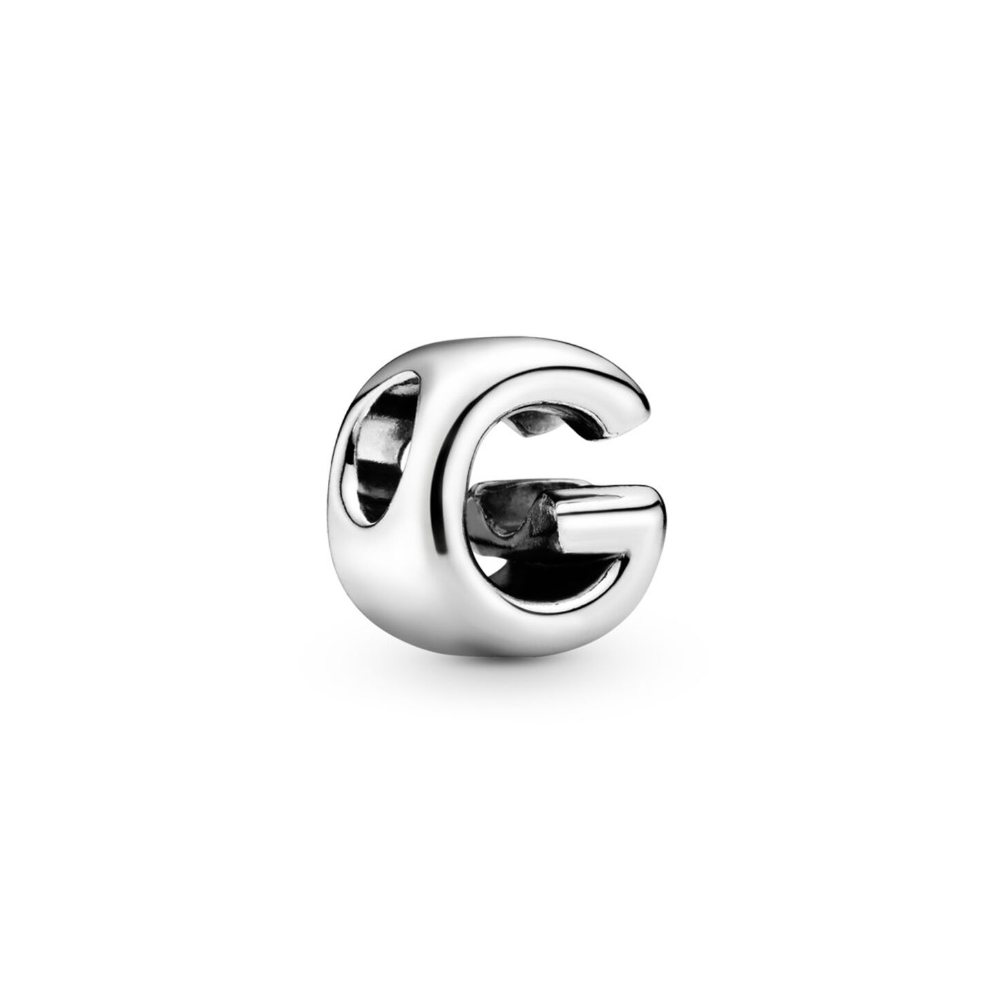 Женский шарм Pandora Letter G Alphabet Charm, Sterling silver, цвет: Серебро — фото 2