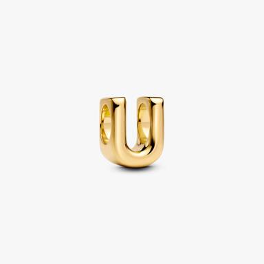 Letter U Charm Necklace