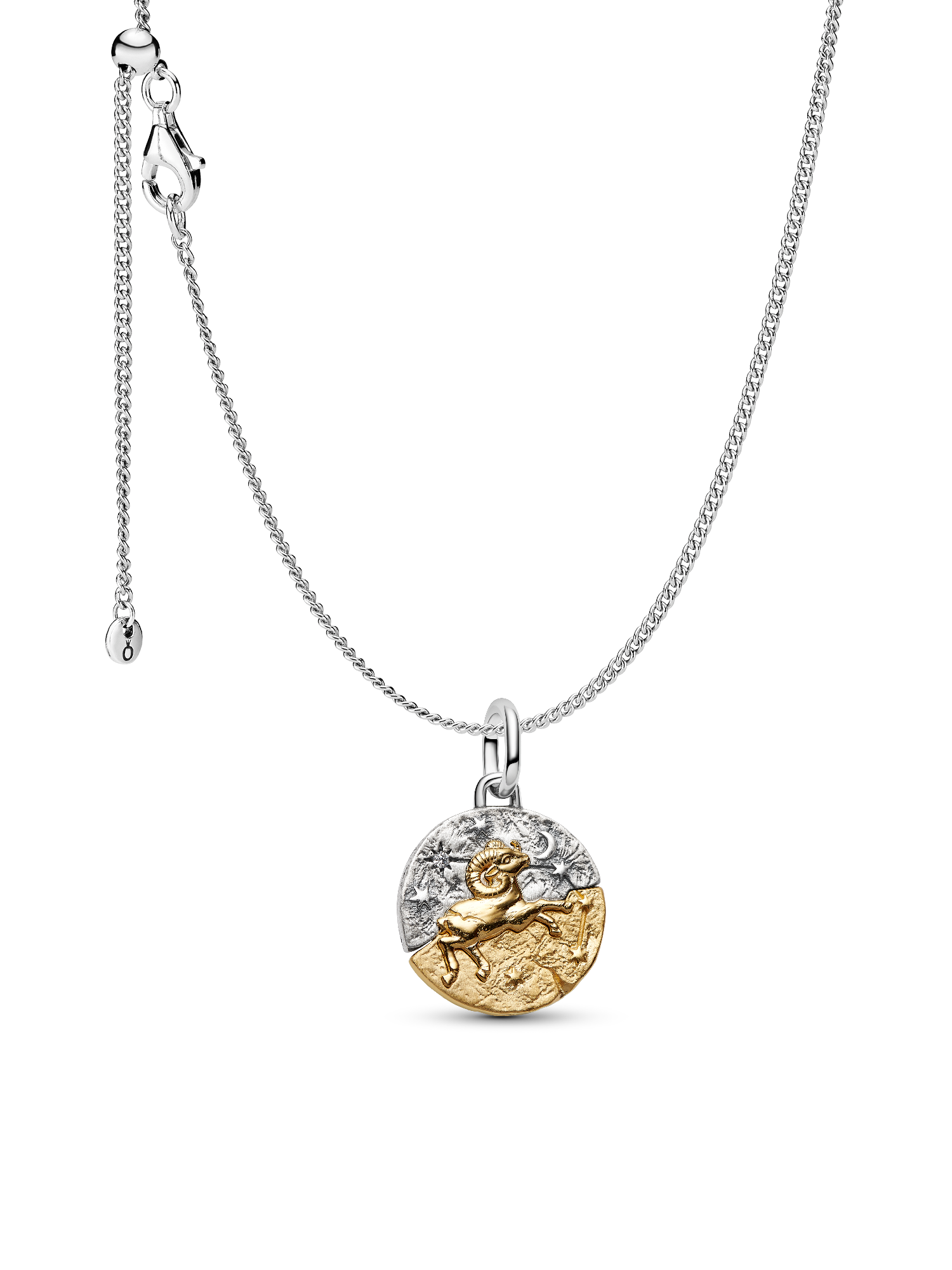 Aries Medallion  Charm Necklace Set