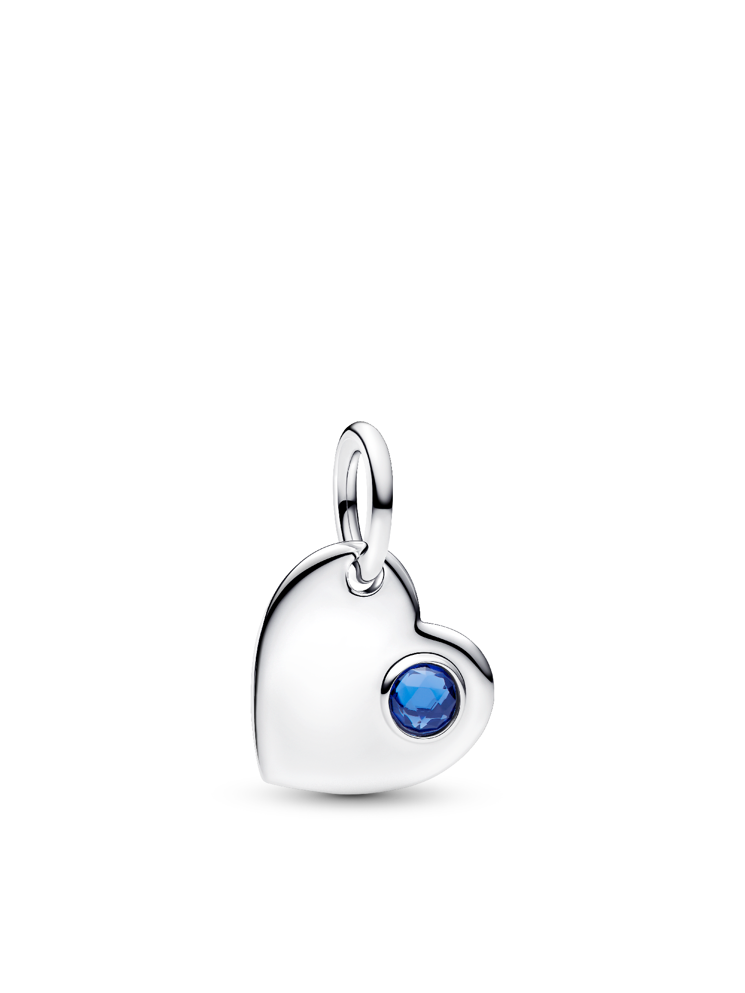 September Birthstone Heart Pendant Necklace