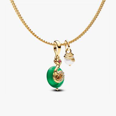Year of the Snake Dangle Charm Necklace