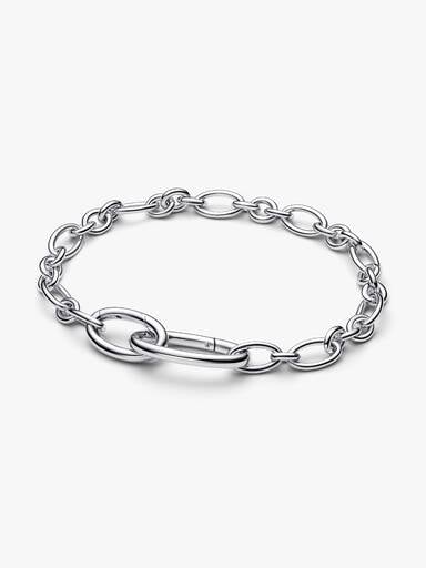 Openable Oval Link Chain Bracelet