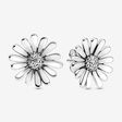 FINAL SALE - Pavé Daisy Flower Statement Stud Earrings