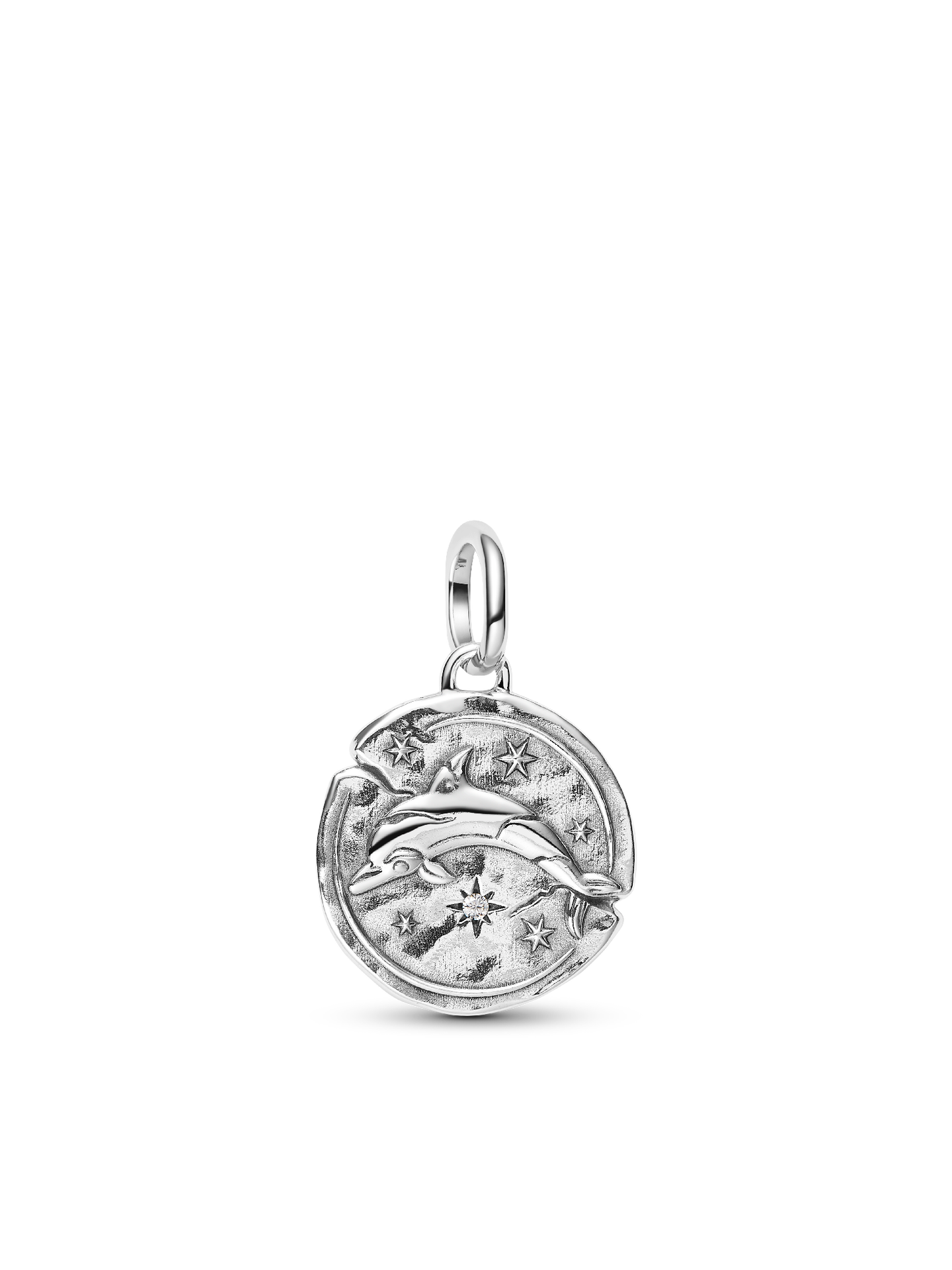 Женский шарм Pandora Dolphin Medallion Charm, цвет: Серебро — фото 1