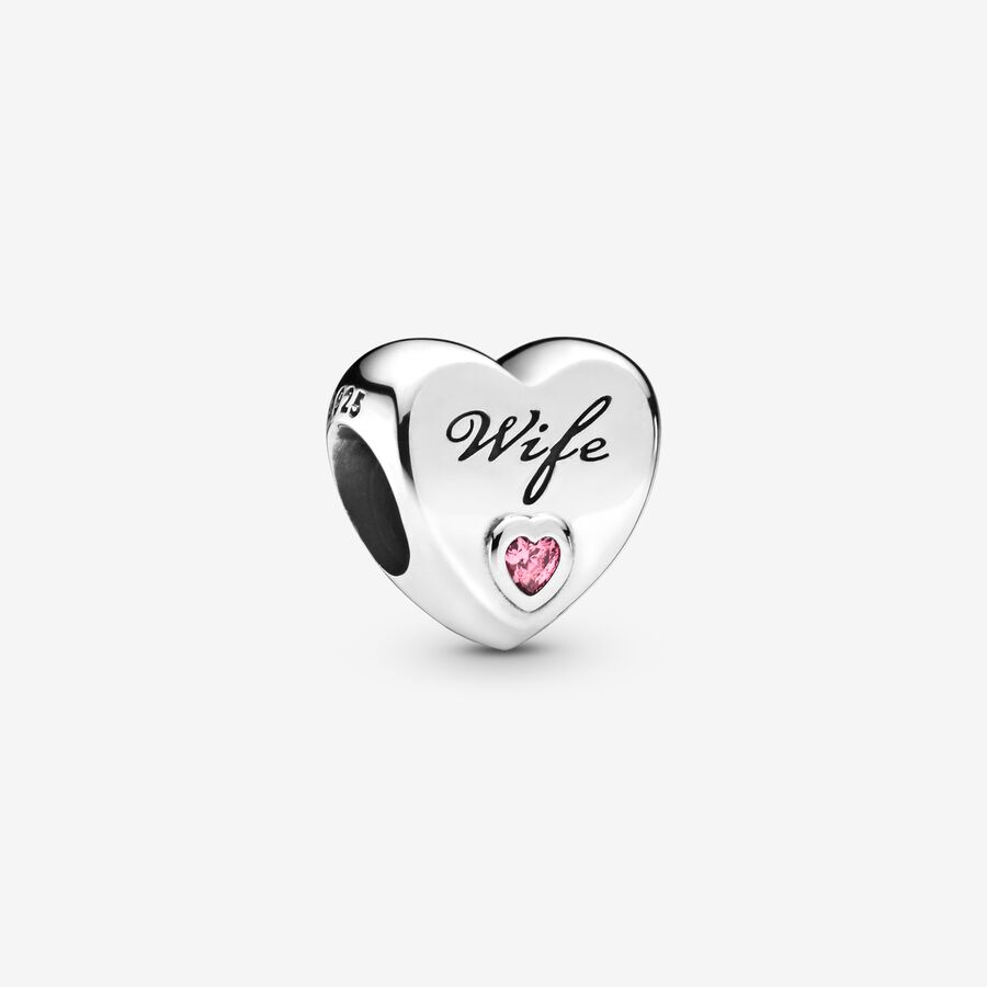 FINAL SALE - Wife Love Heart Charm image number 0