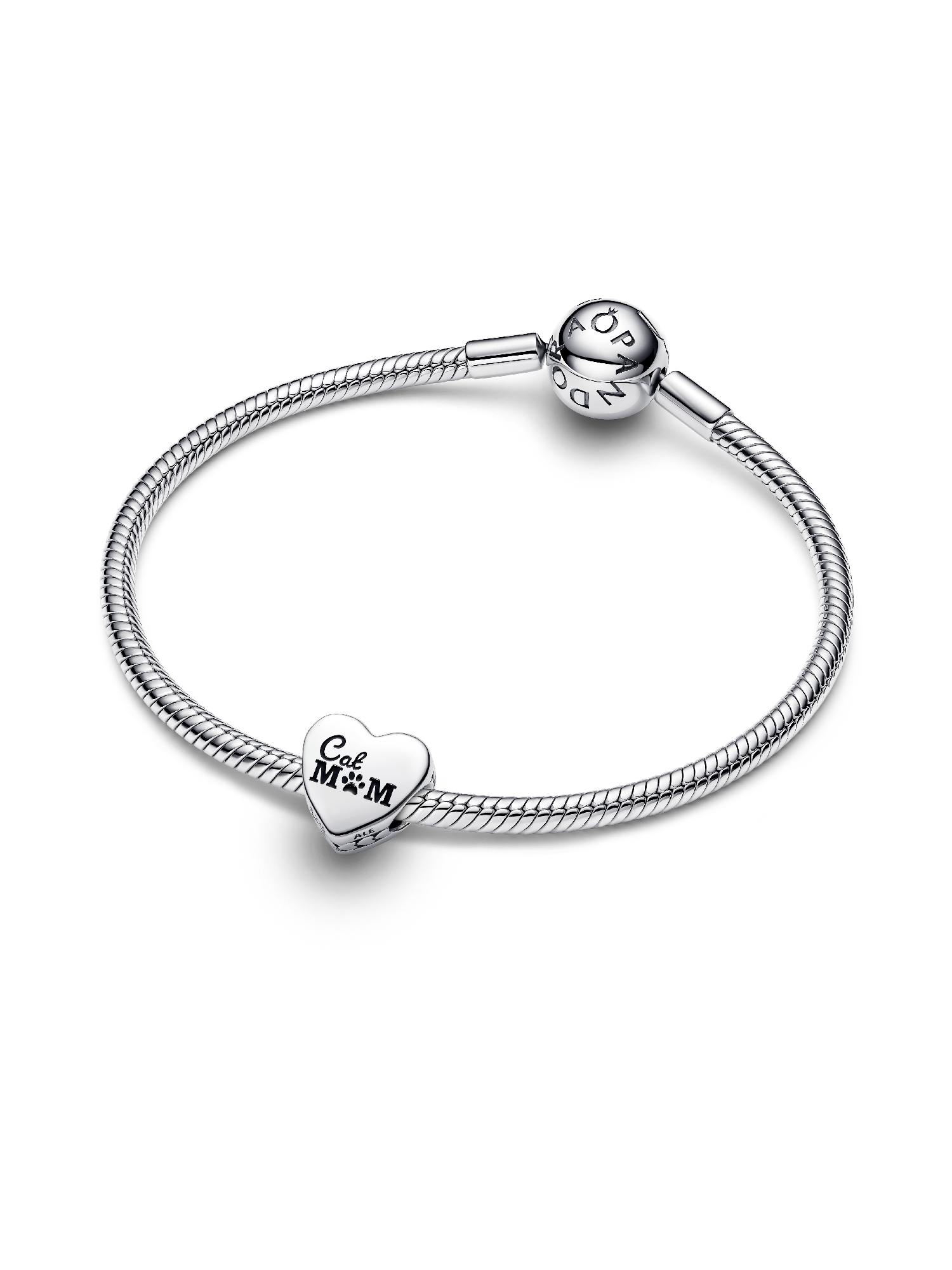 Engravable Cat Mom Heart Charm