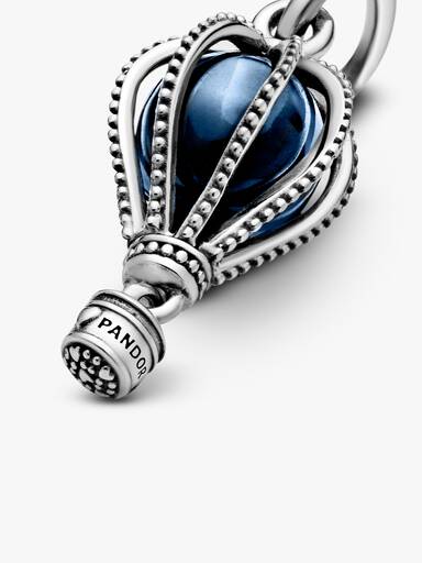FINAL SALE - Blue Hot Air Balloon Travel Charm