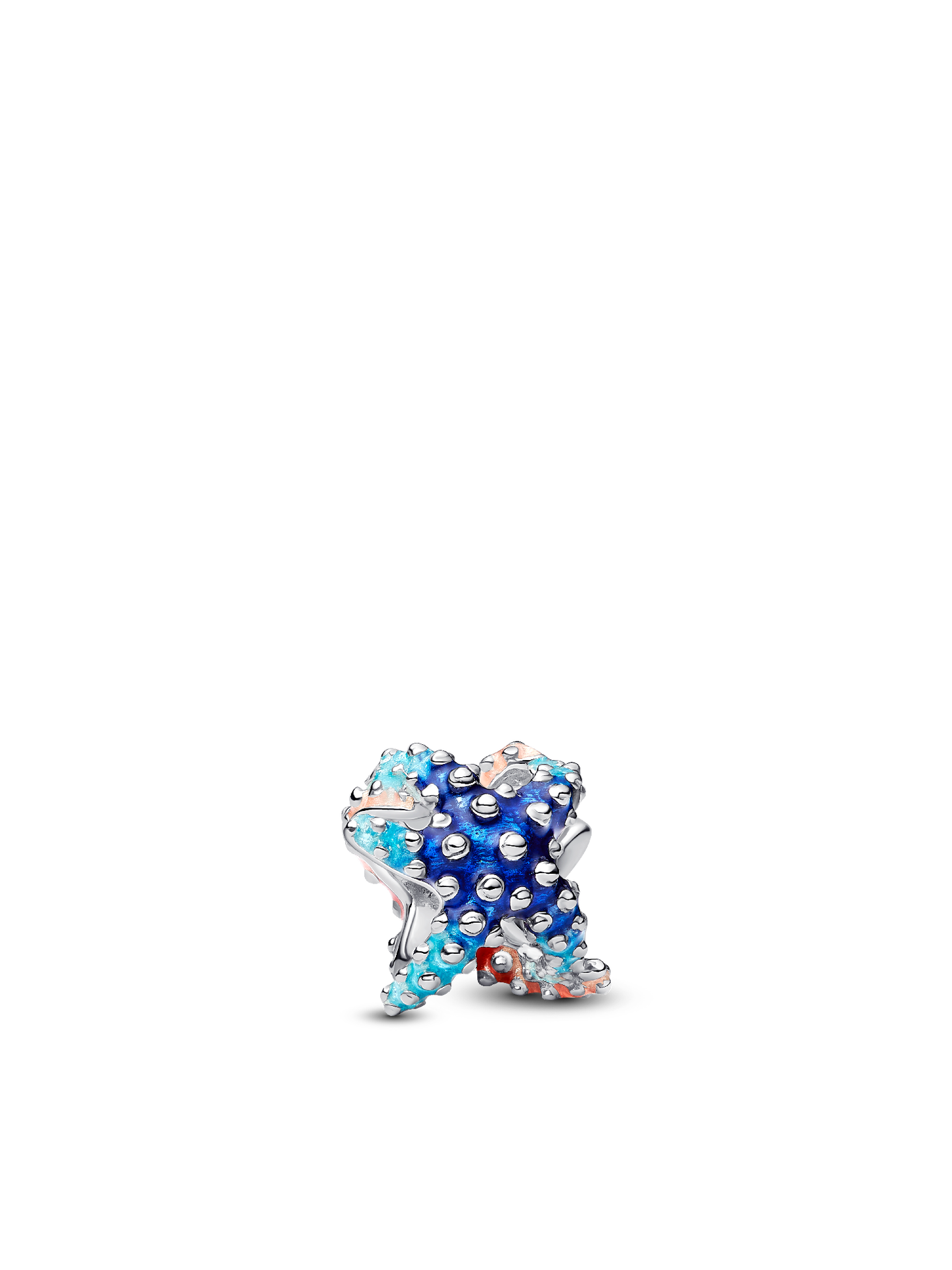 Женский шарм Pandora Colorful Starfish Mini Charm, цвет: Серебро