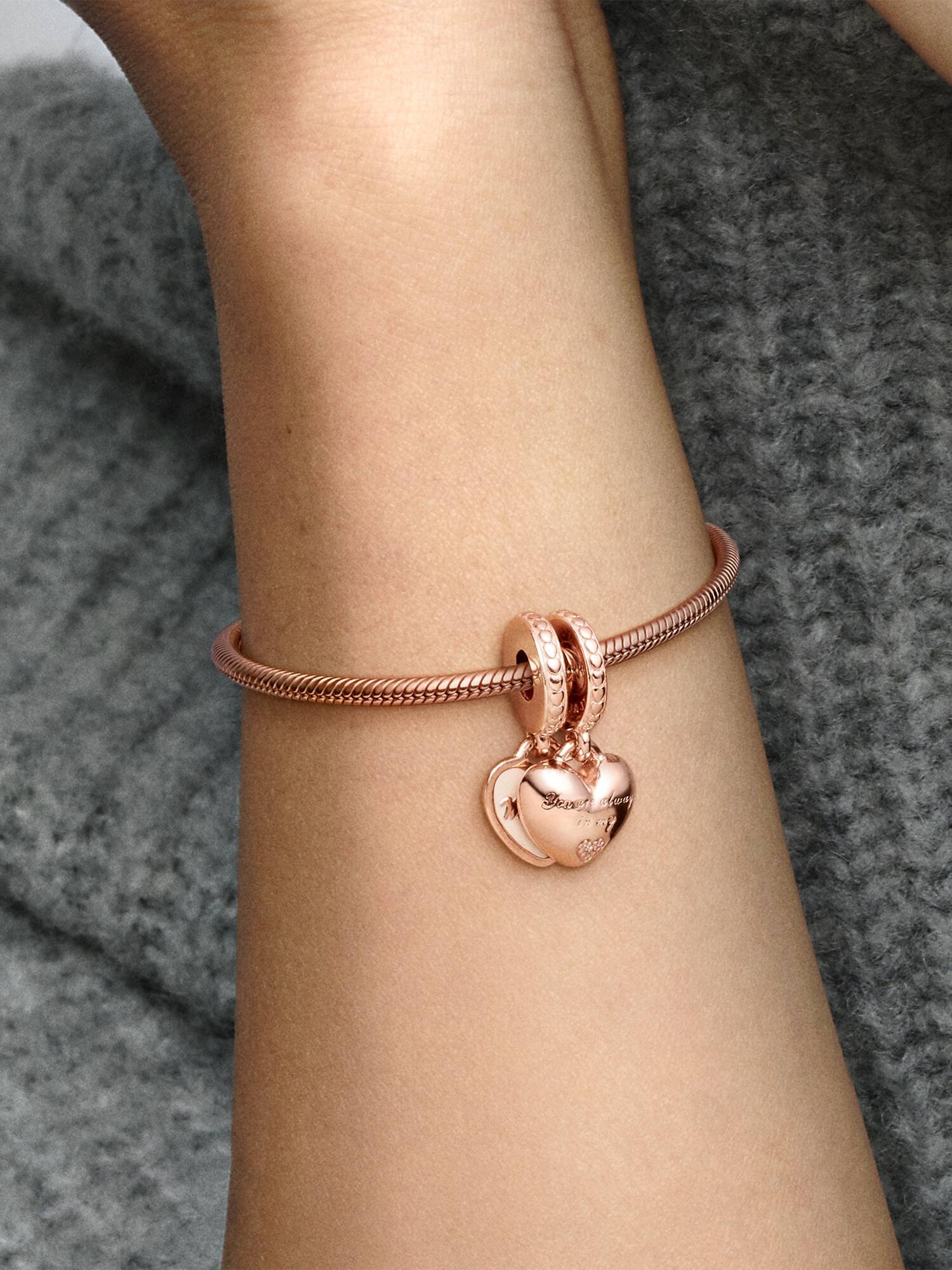 FINAL SALE - You're Always in My Heart Split Dangle Charm