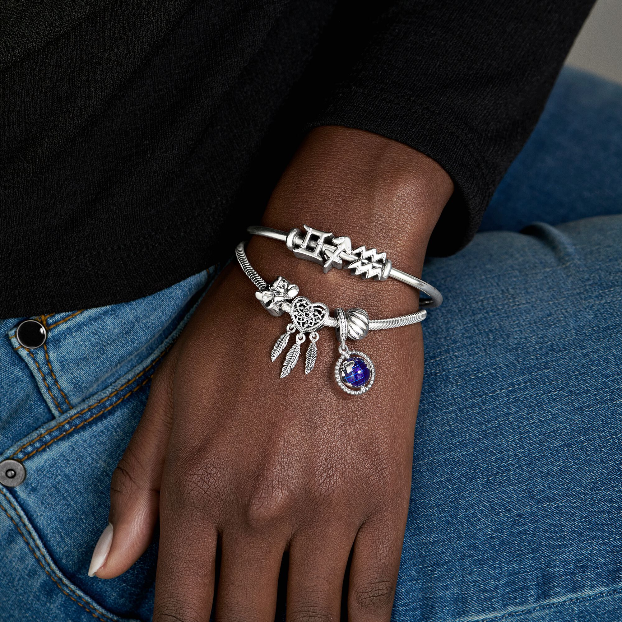 Sparkling Gemini Zodiac Charm 