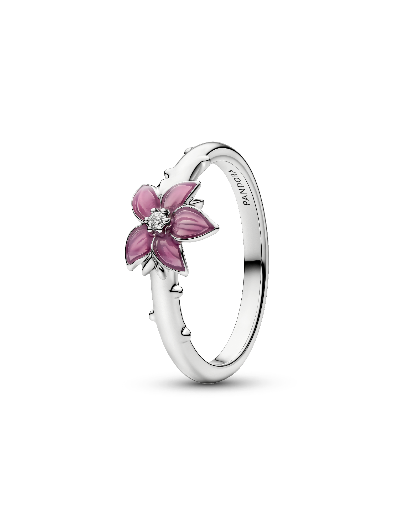 Disney Mulan Cherry Blossom Ring, Platinum Plated | Platinum plated ...