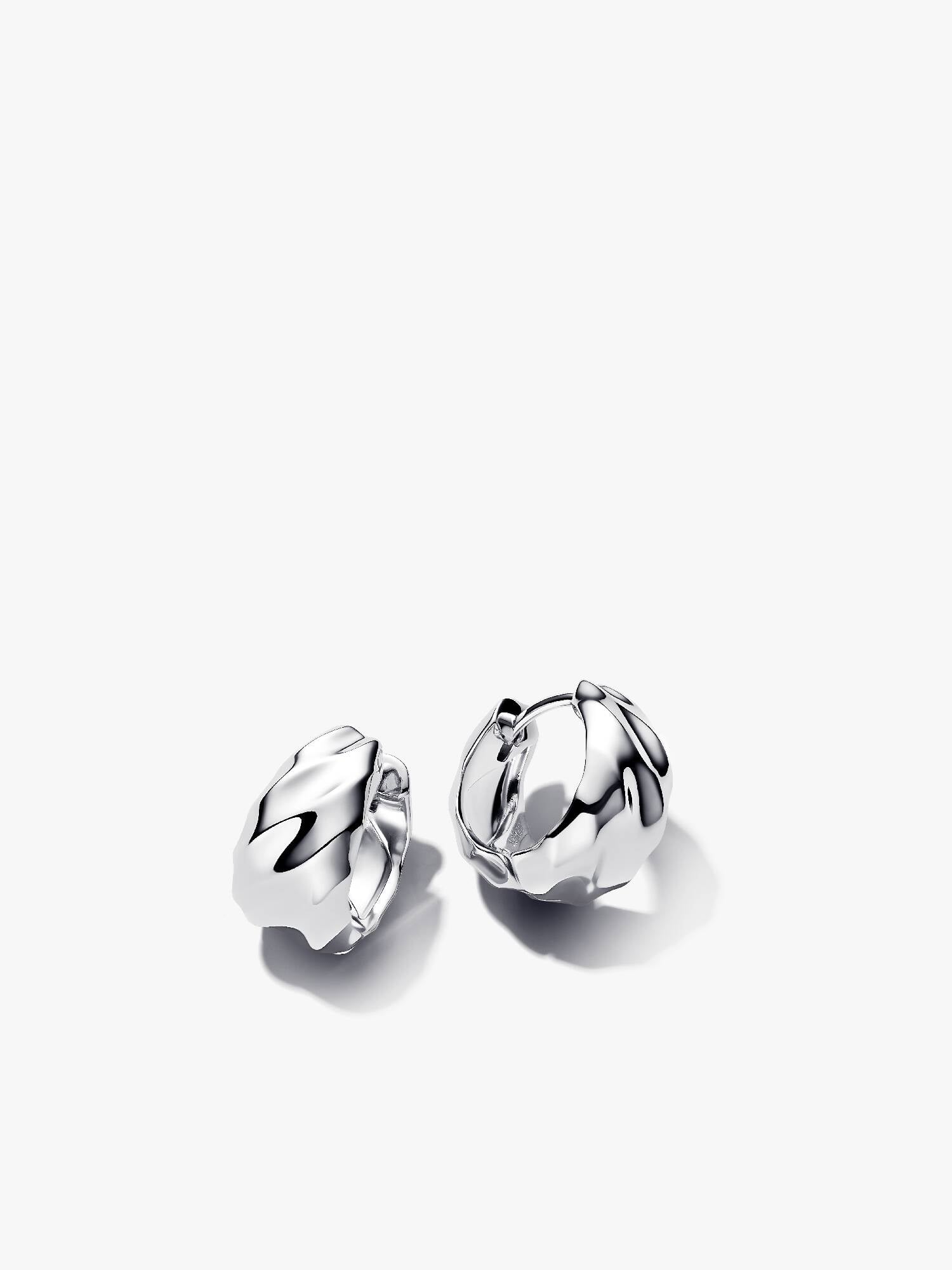 Rippled Small Hoop Earrings