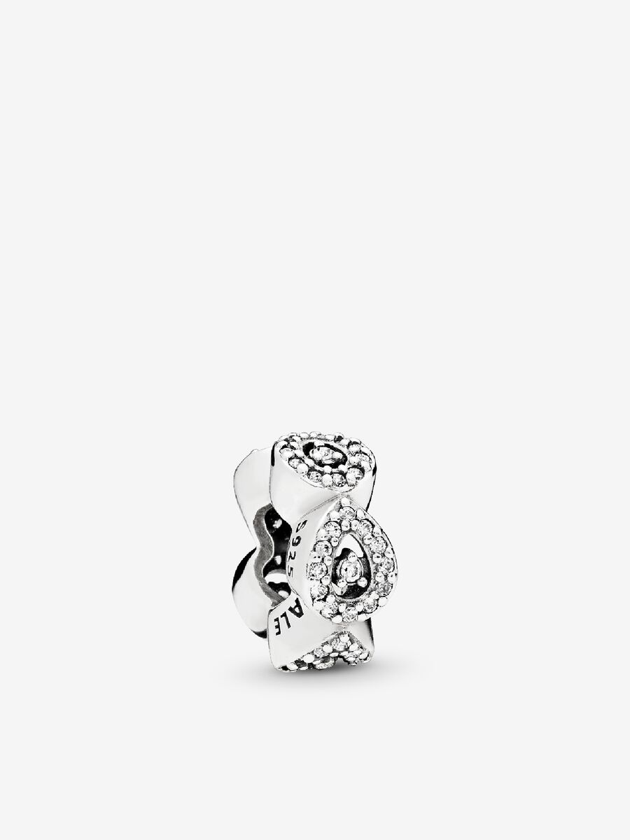 Cascading Glamour Spacer, Clear CZ