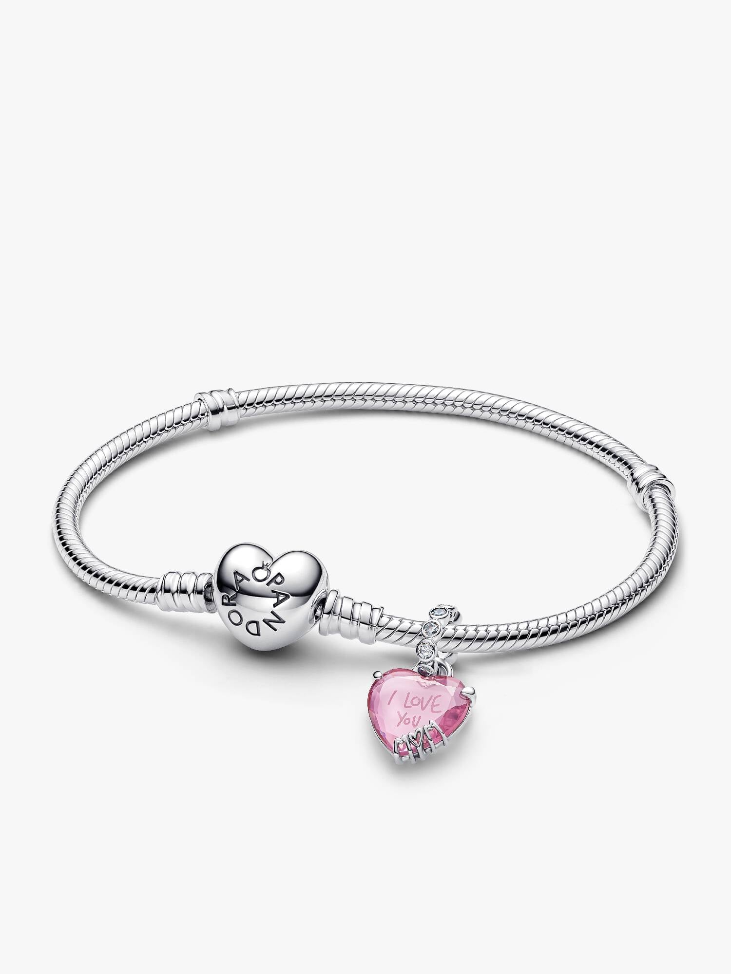 I Love You Mom Charm Bracelet